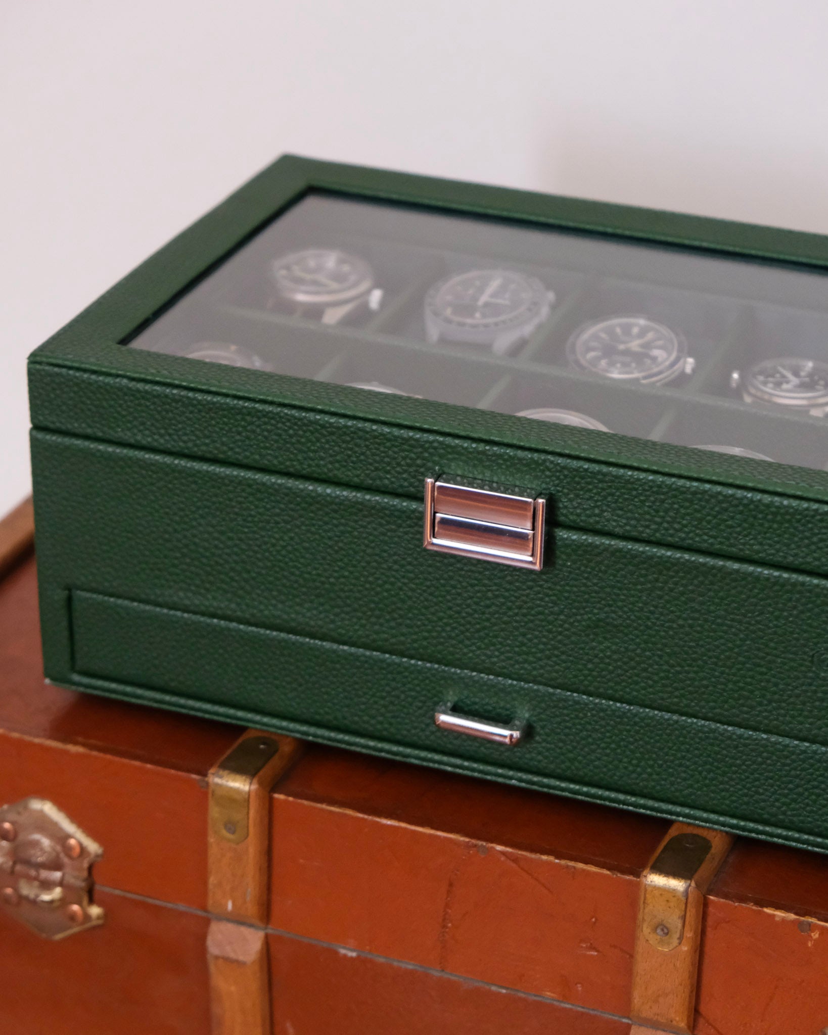 Jean watch box 10 slots + drawer