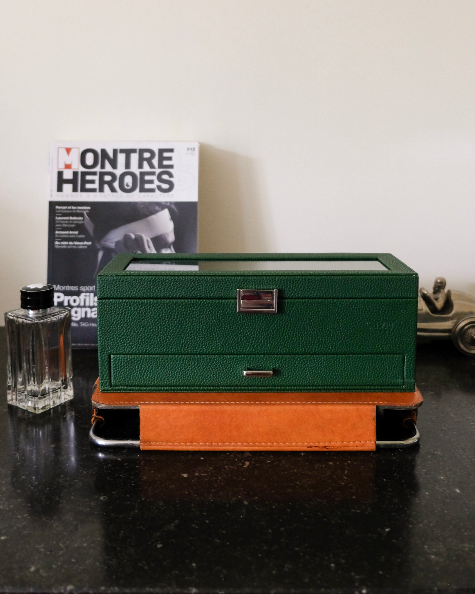 Jean watch box 5 slots + drawer