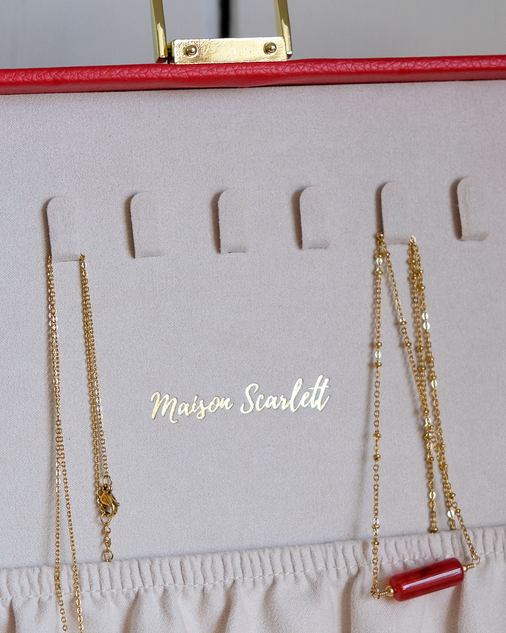 Anne PU leather jewelry box