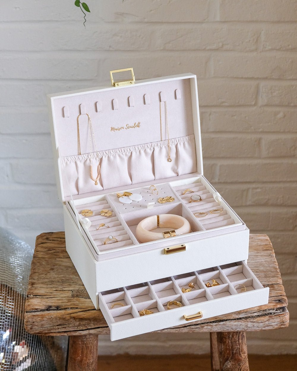 Denise PU leather jewelry box