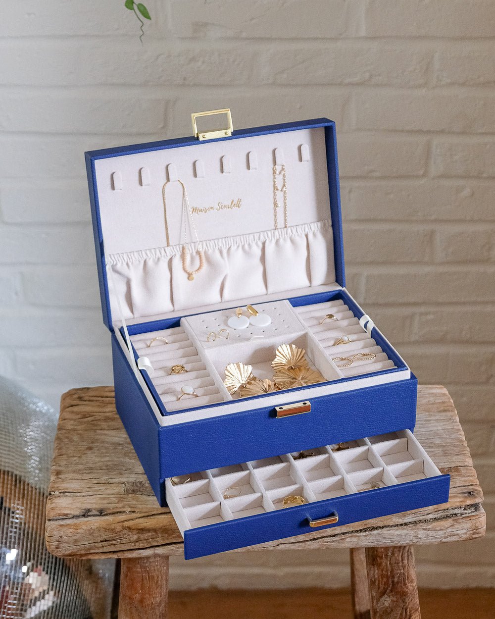 Denise PU leather jewelry box