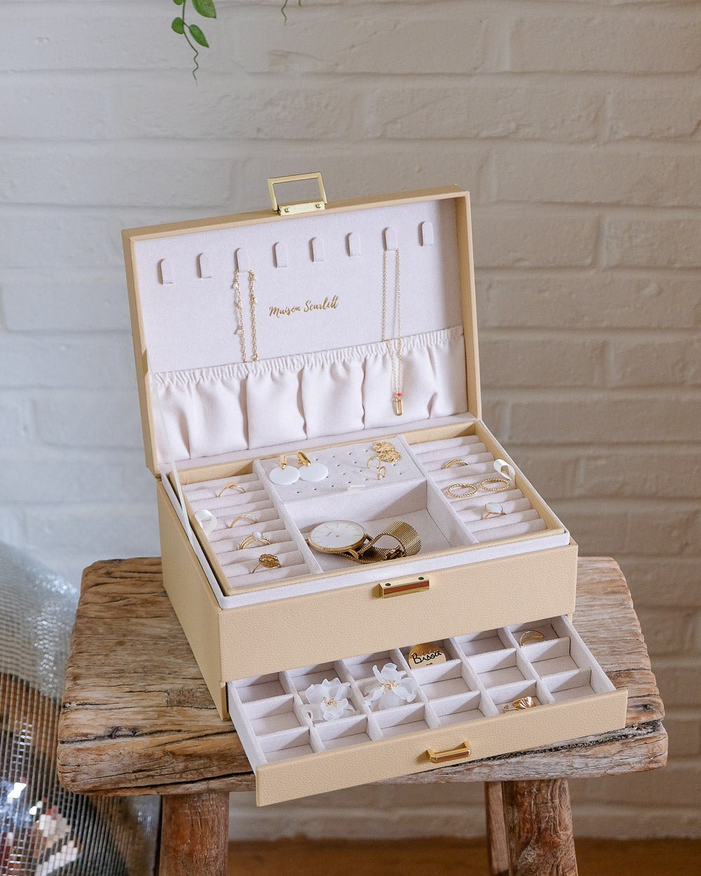 Denise PU leather jewelry box