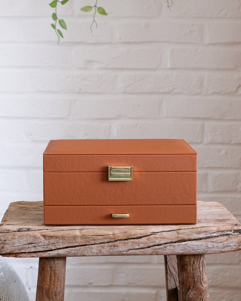 Denise PU leather jewelry box