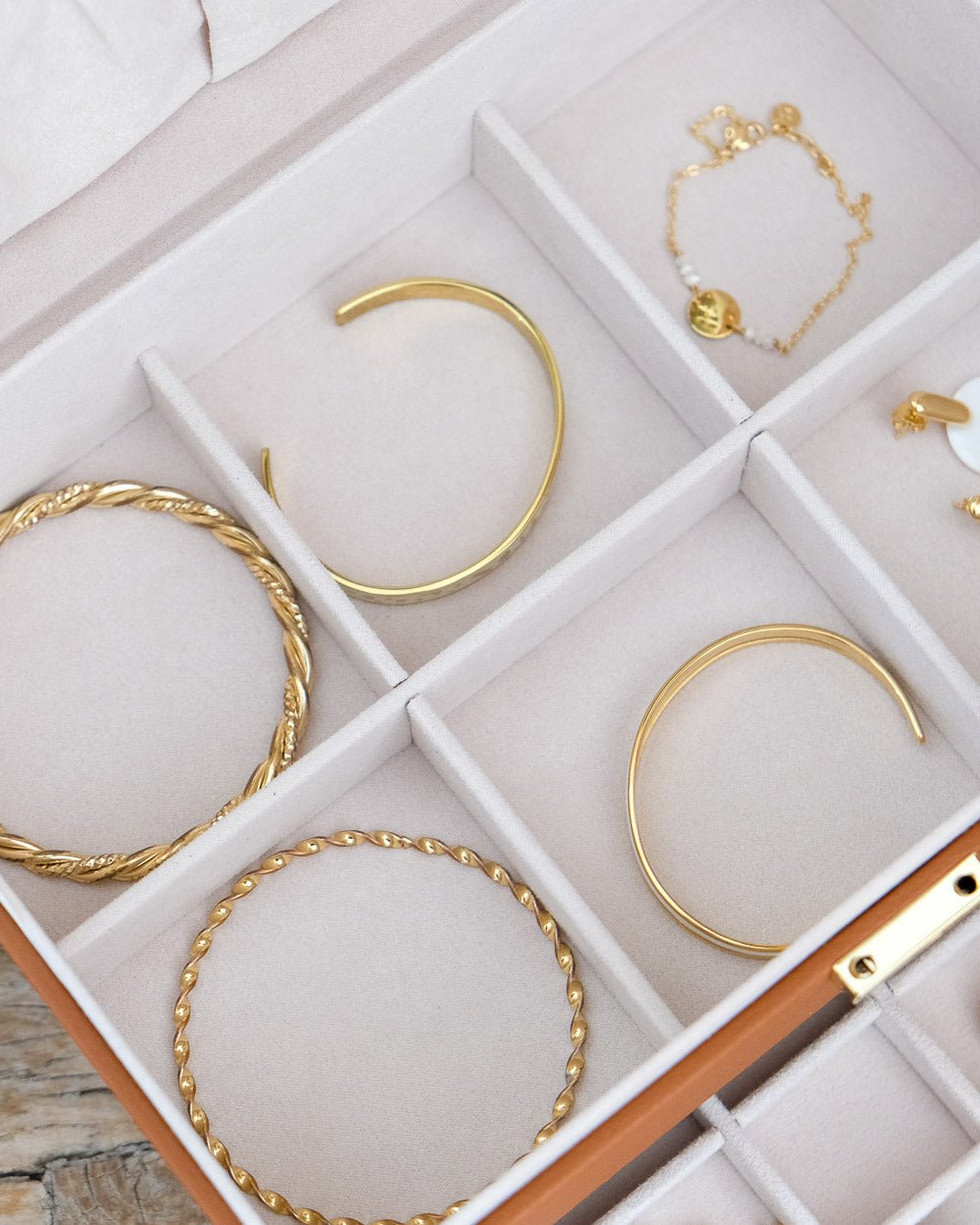 Denise PU leather jewelry box