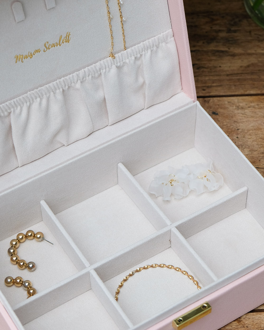 Louise PU leather jewelry box