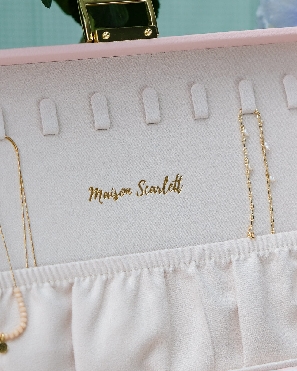 Louise PU leather jewelry box