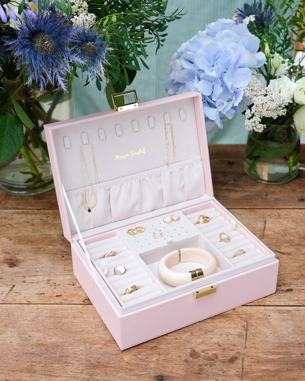 Louise PU leather jewelry box