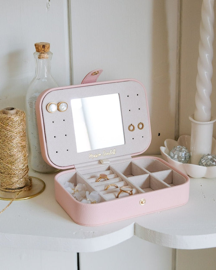 Brigitte Reise-Schmuckschatulle aus PU-Leder