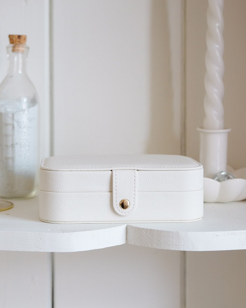 Brigitte PU leather travel jewelry box