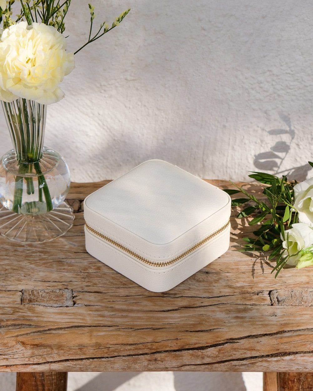 Corinne PU leather travel jewelry box