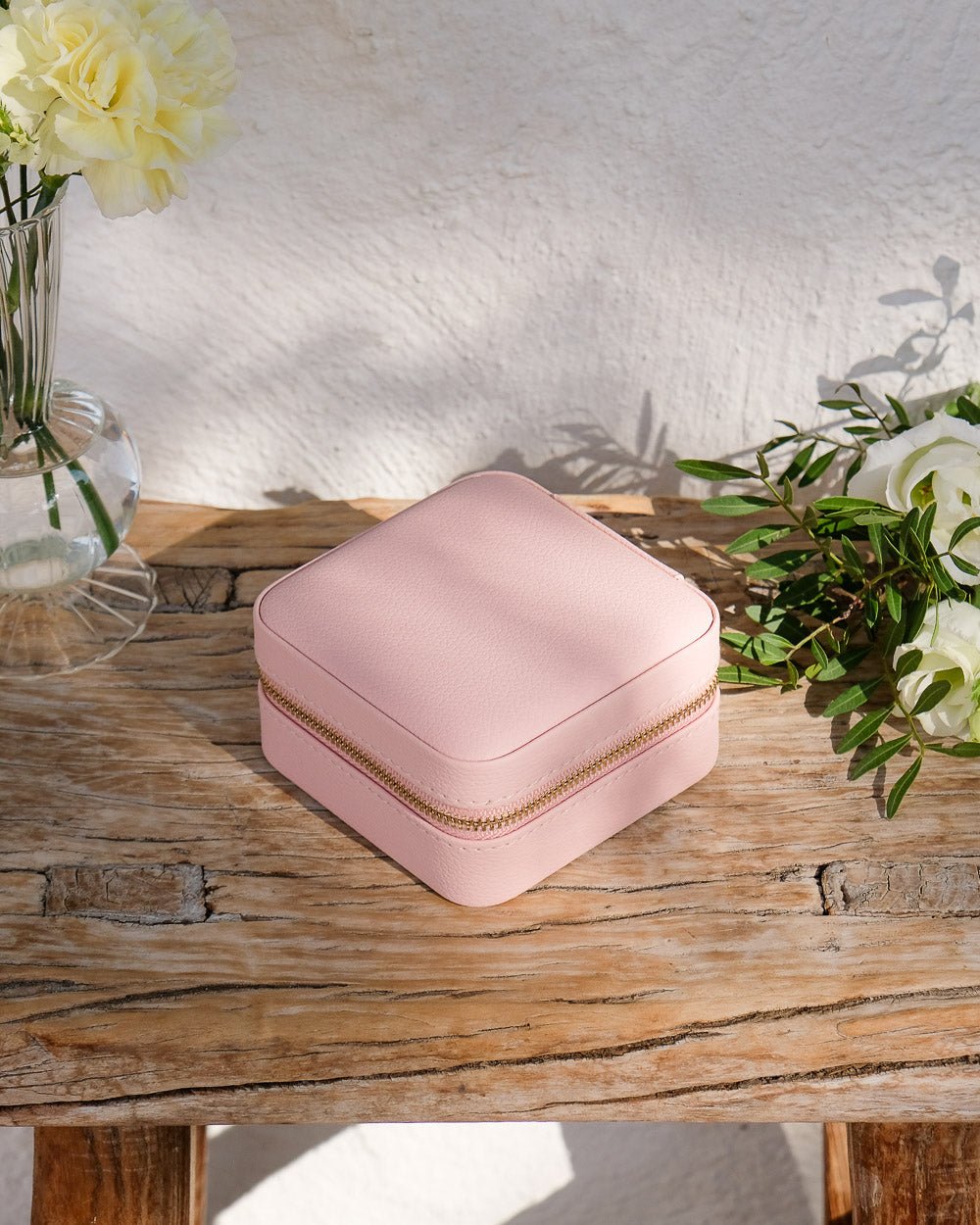 Corinne PU leather travel jewelry box