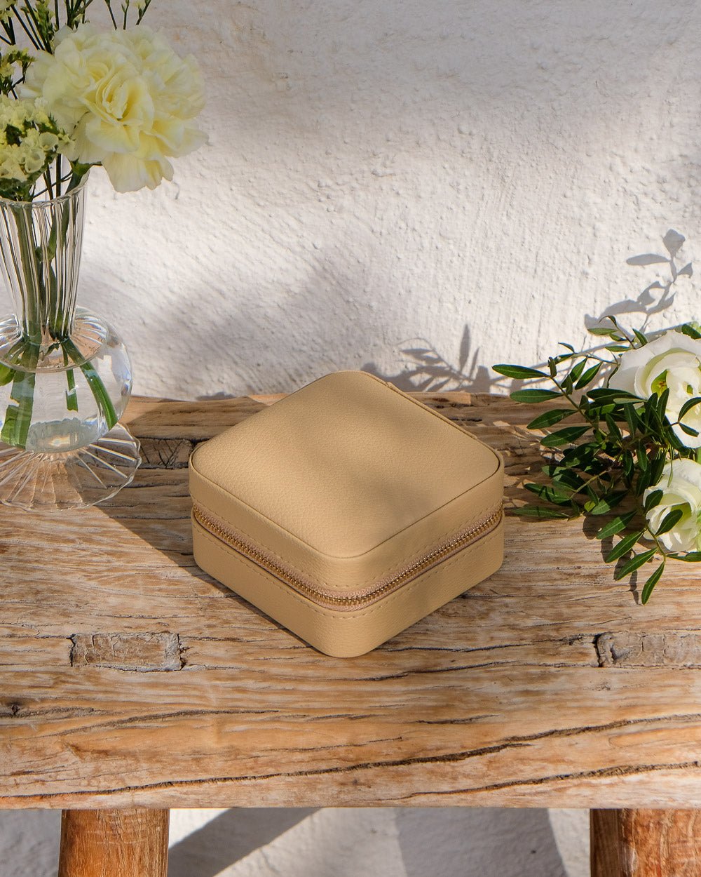 Corinne PU leather travel jewelry box