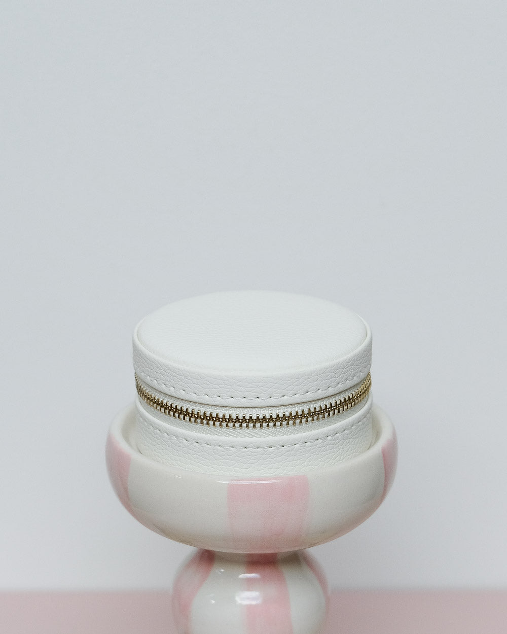 Yvonne PU leather travel jewelry box