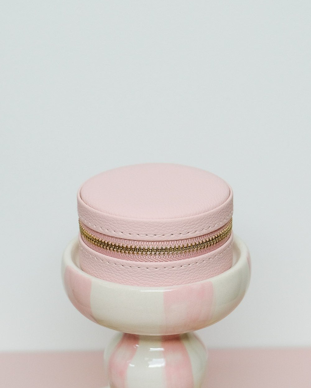 Yvonne PU leather travel jewelry box