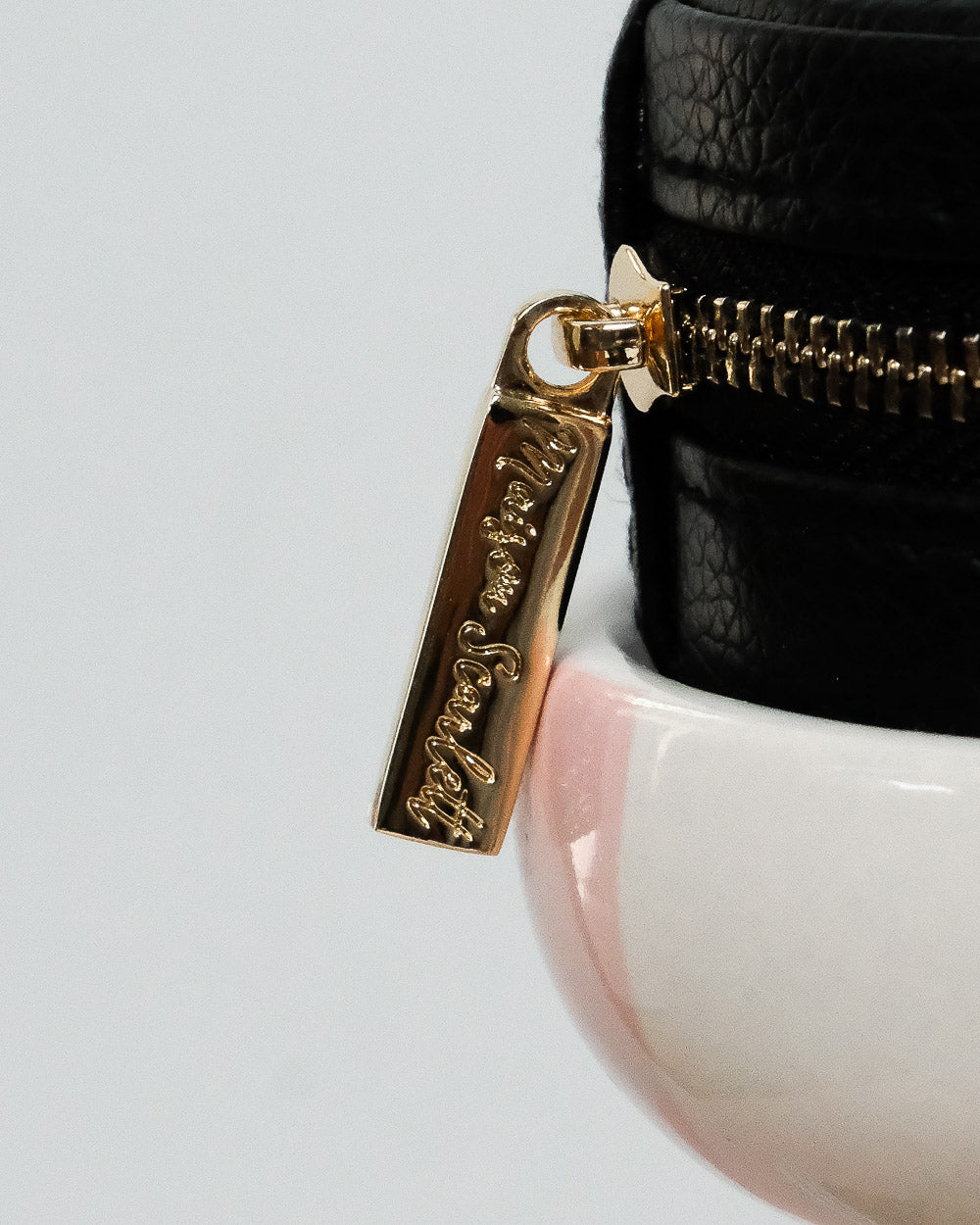 Yvonne PU leather travel jewelry box