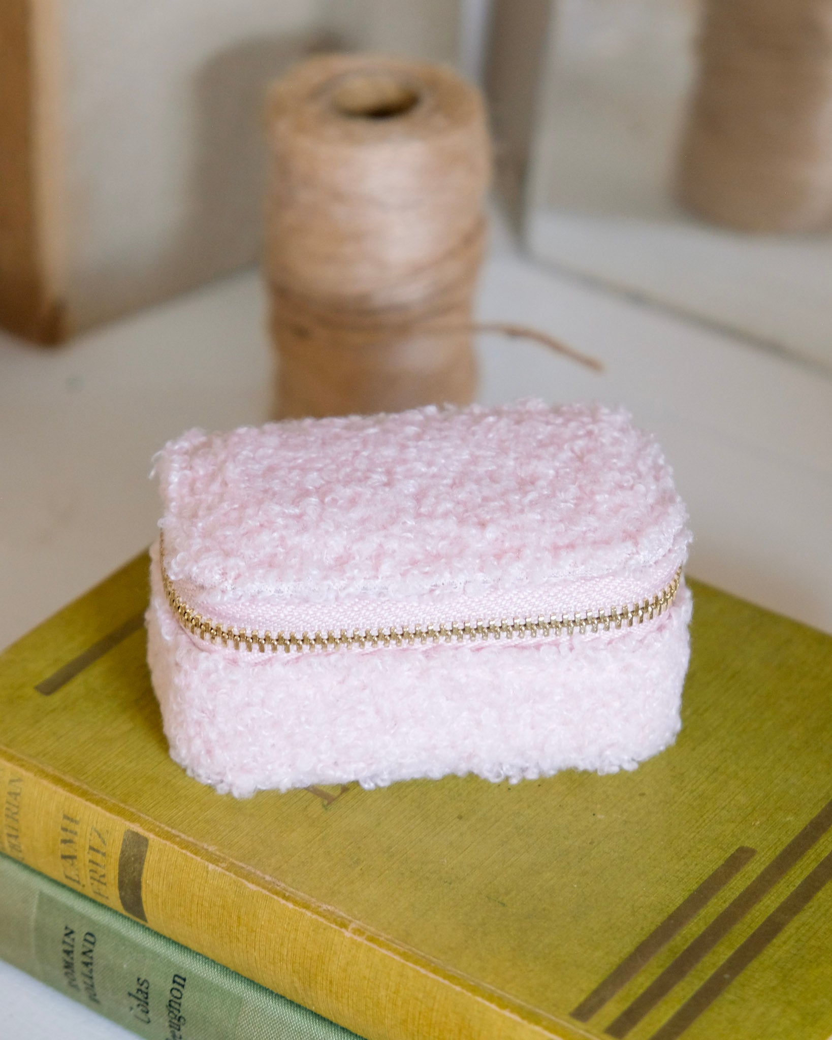 Mini boîte à bijoux de voyage Marie en moumoute