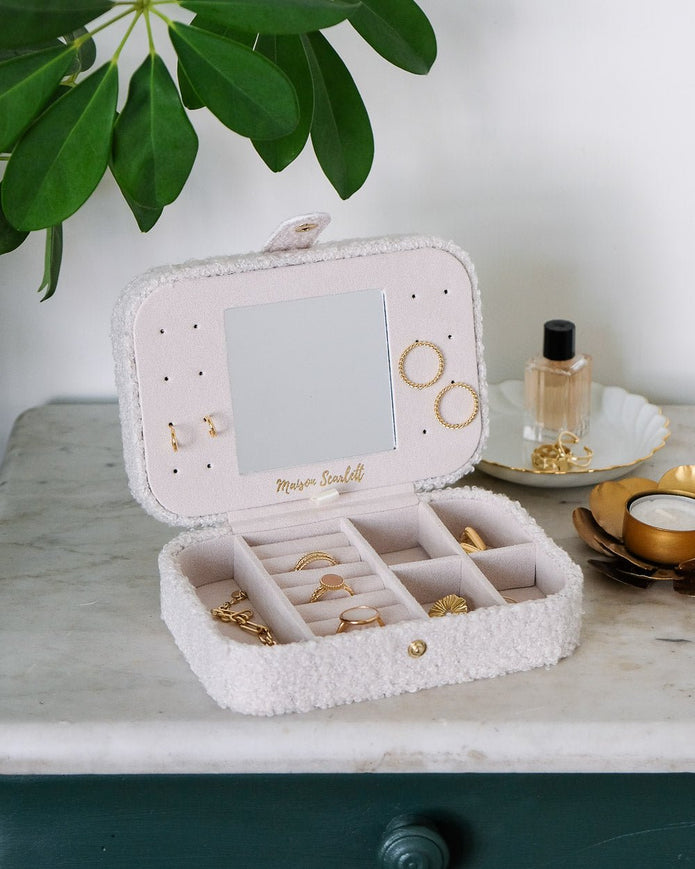 Brigitte Reiseschmuckkästchen aus Schaffell