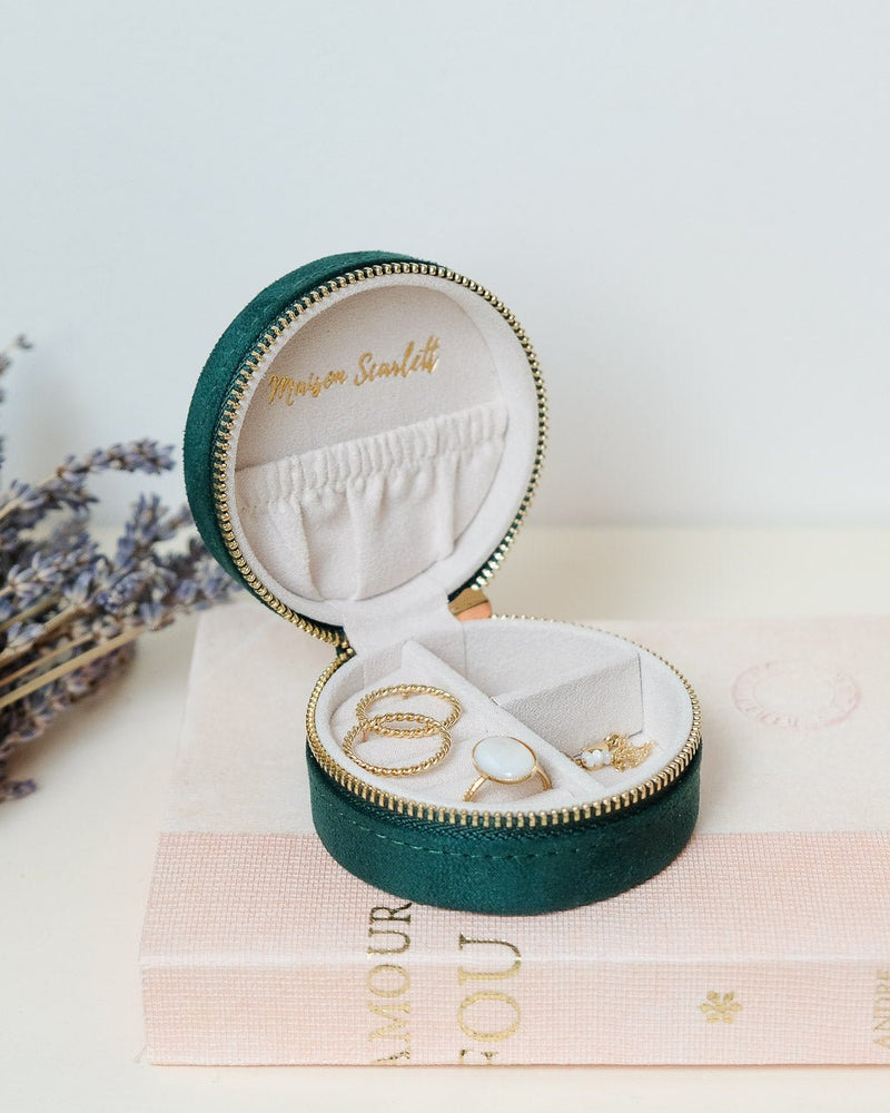 Yvonne Samt-Reiseschmuckschatulle