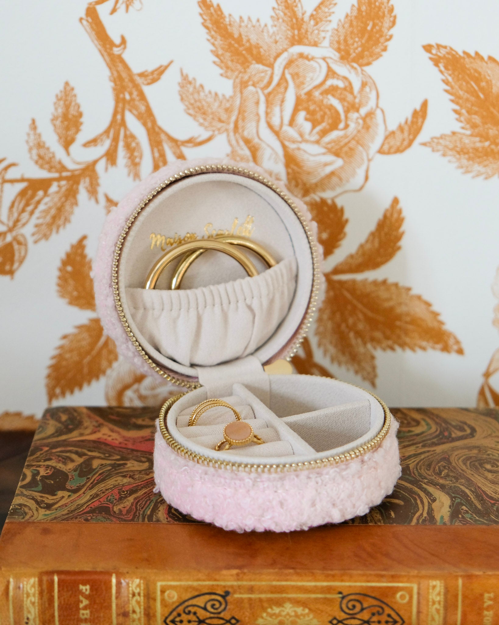 Boîte à bijoux de voyage Yvonne en moumoute