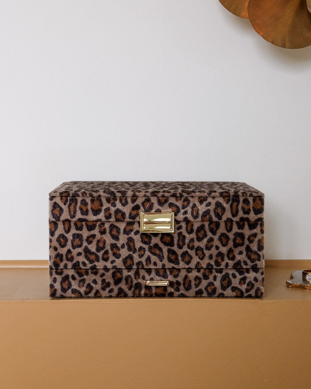 Denise leopard jewelry box