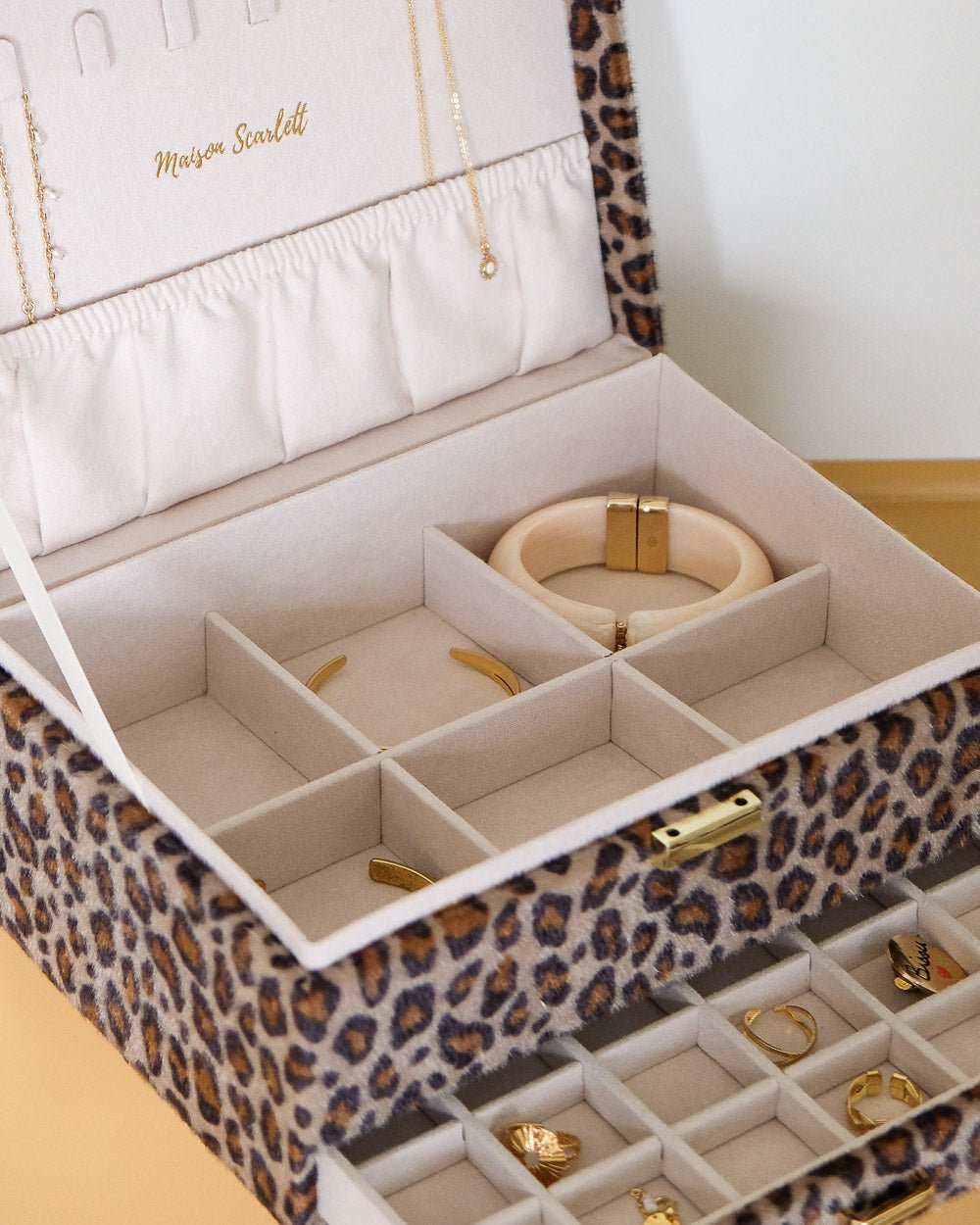 Denise leopard jewelry box