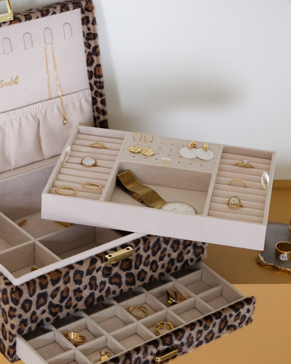Denise leopard jewelry box