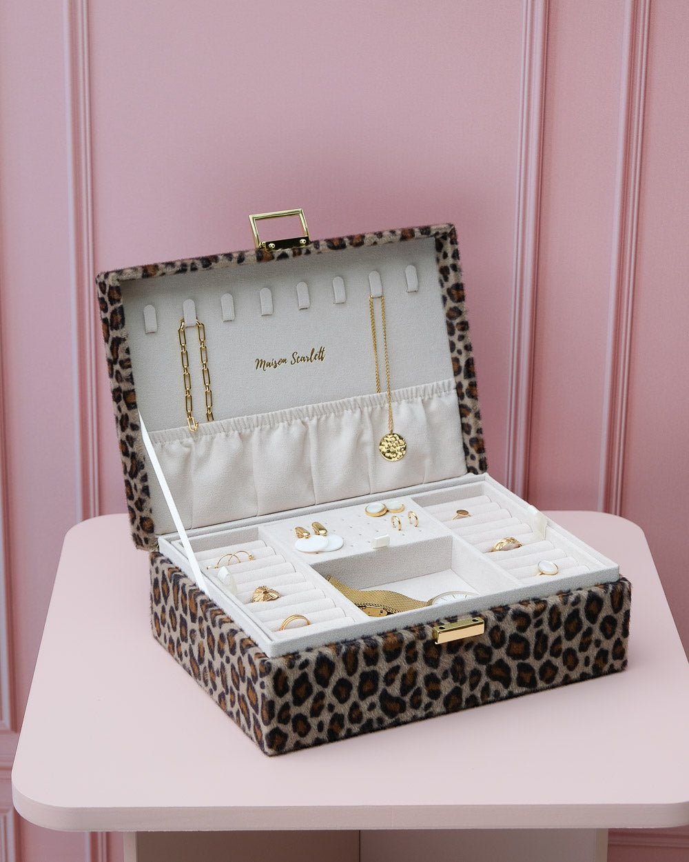 Louise leopard jewelry box