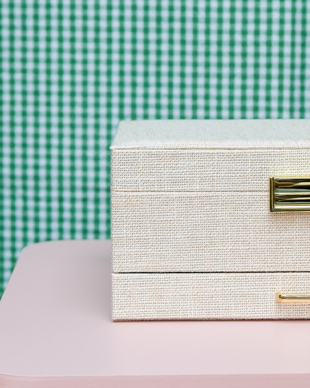 Denise linen effect jewelry box