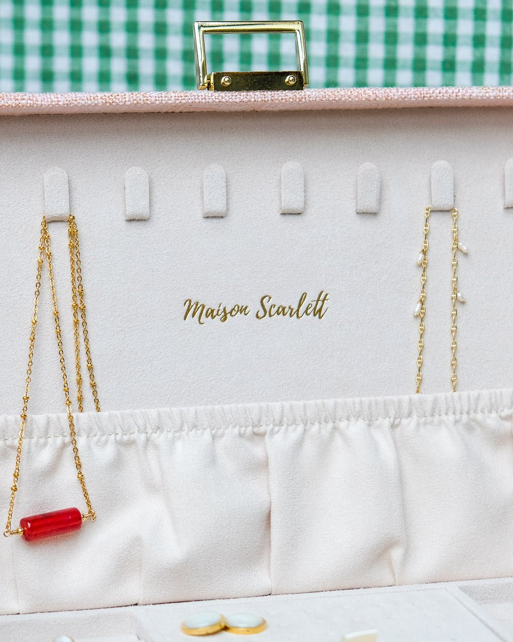 Denise linen effect jewelry box