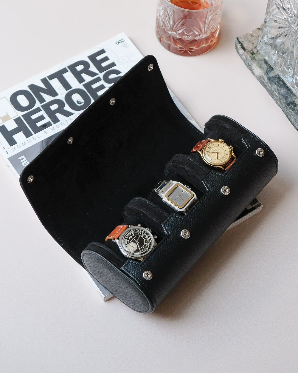 James 3 slots travel watch box