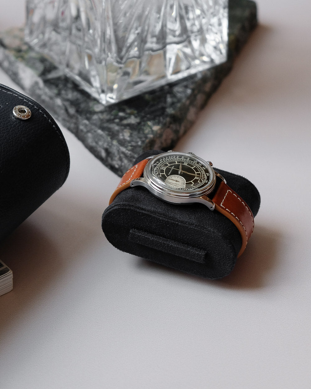 James 3 slots travel watch box