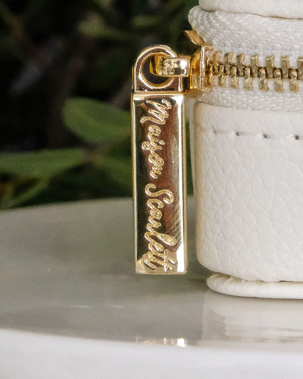 Marie PU leather mini travel jewelry box