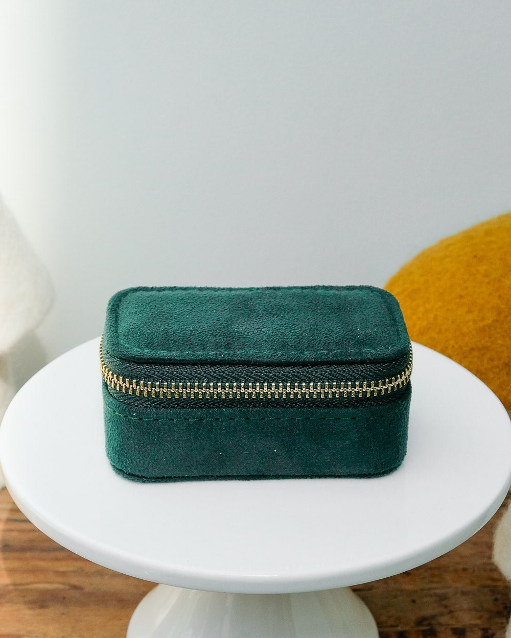 Marie velvet mini travel jewelry box