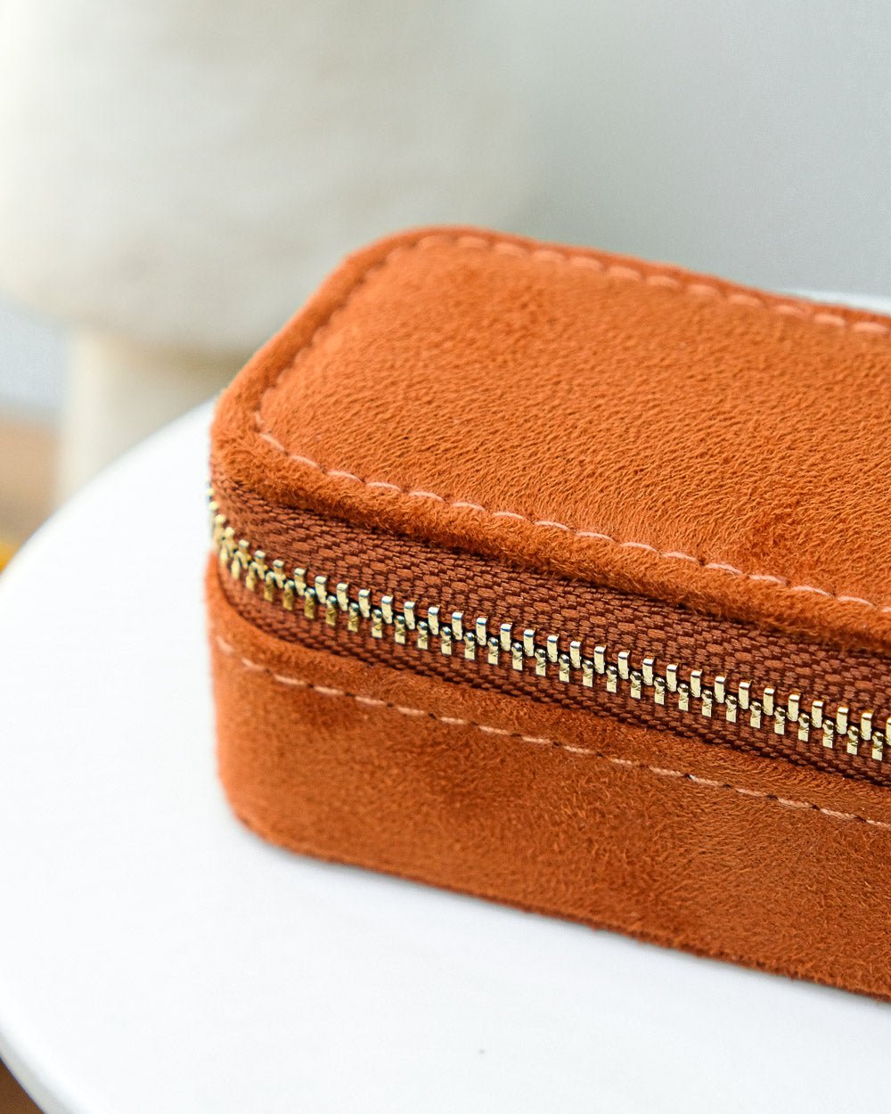 Marie velvet mini travel jewelry box