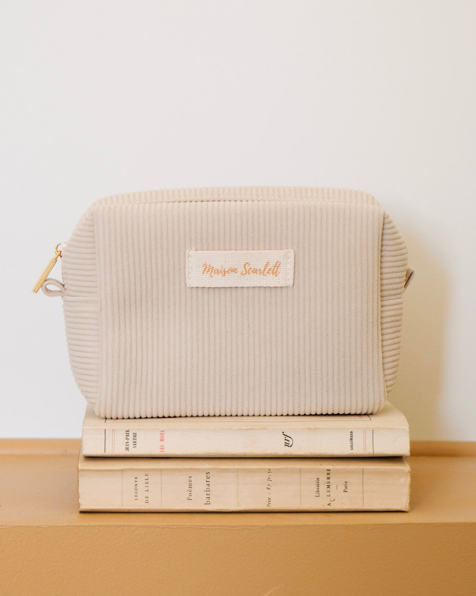 Charlotte corduroy toiletry bag