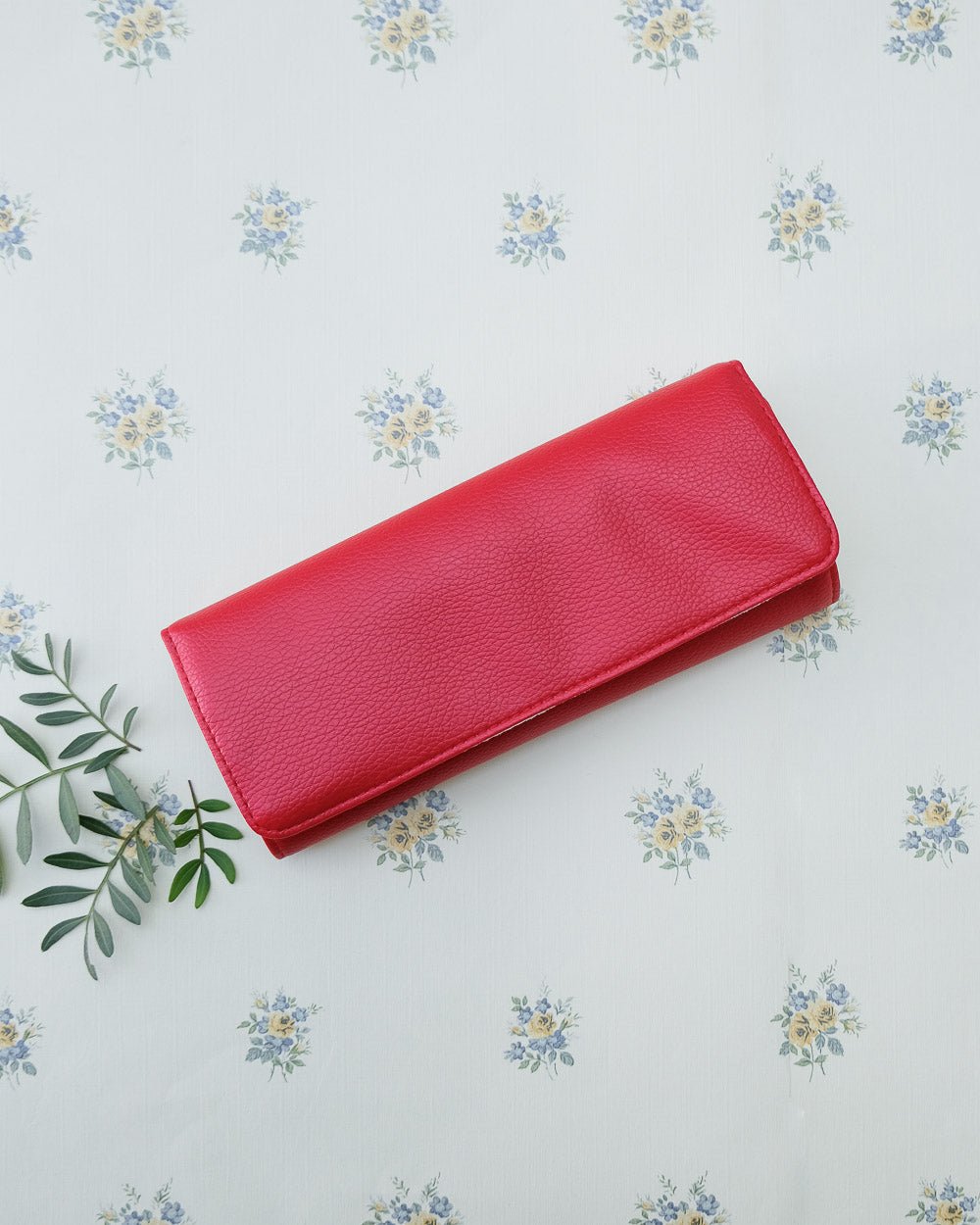 Catherine PU leather travel jewelry pouch