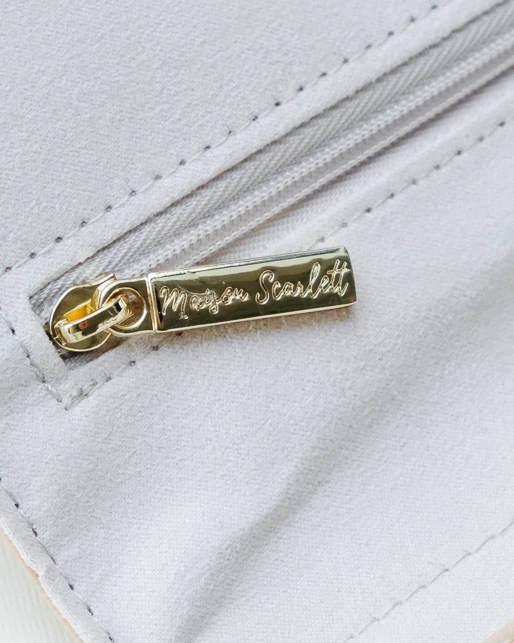 Catherine PU leather travel jewelry pouch