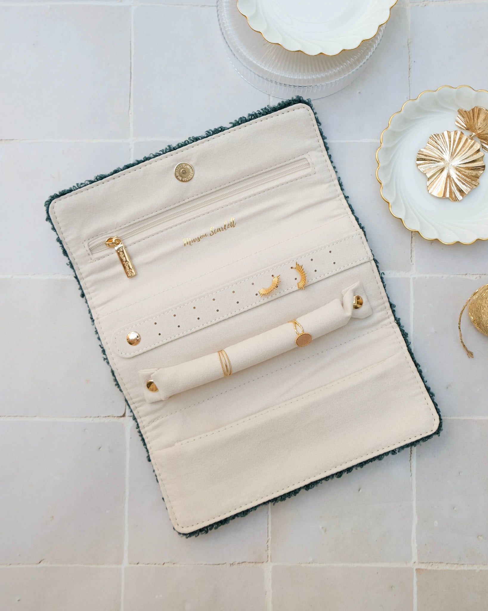 Pochette à bijoux Catherine en moumoute