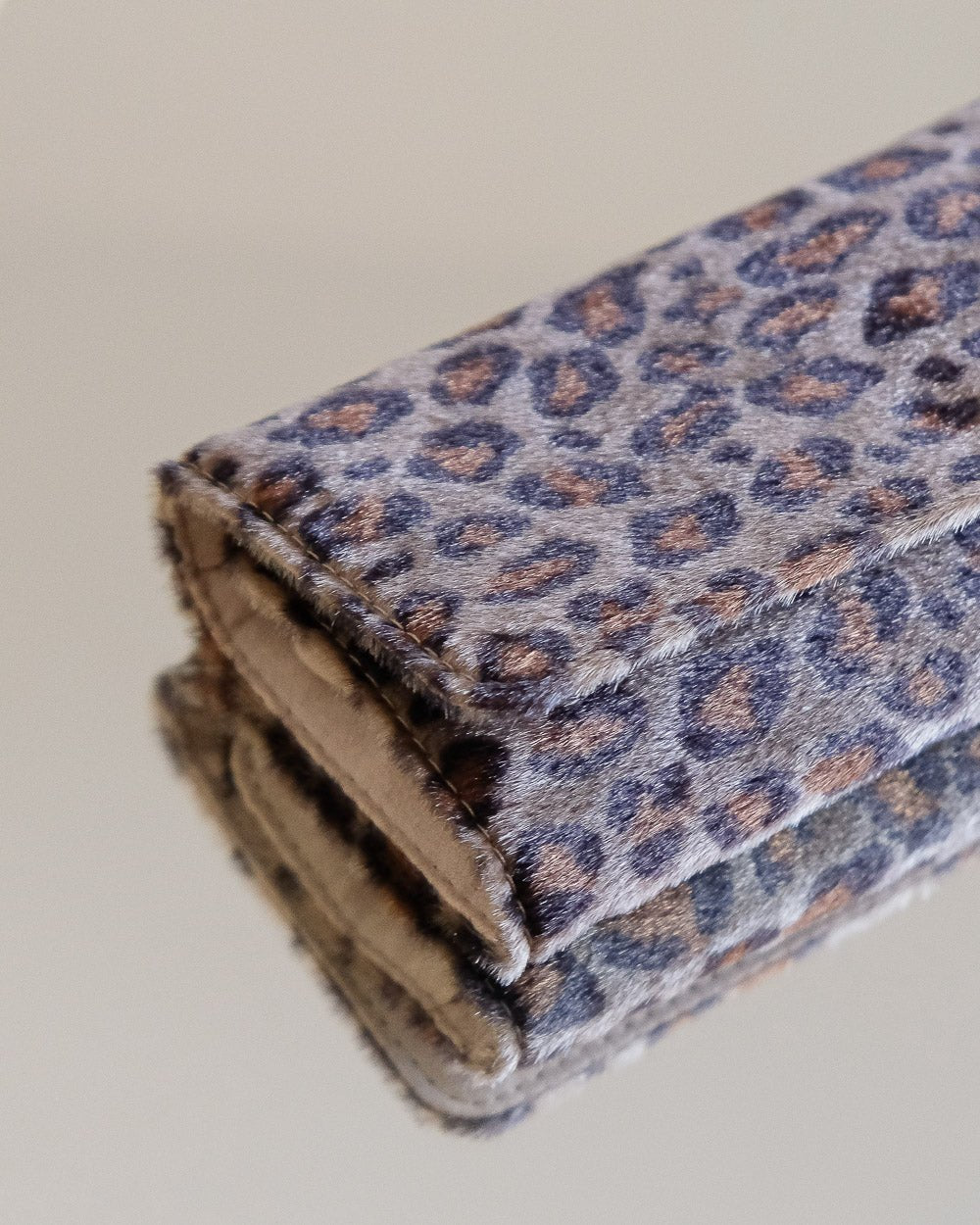 Catherine leopard travel jewelry pouch