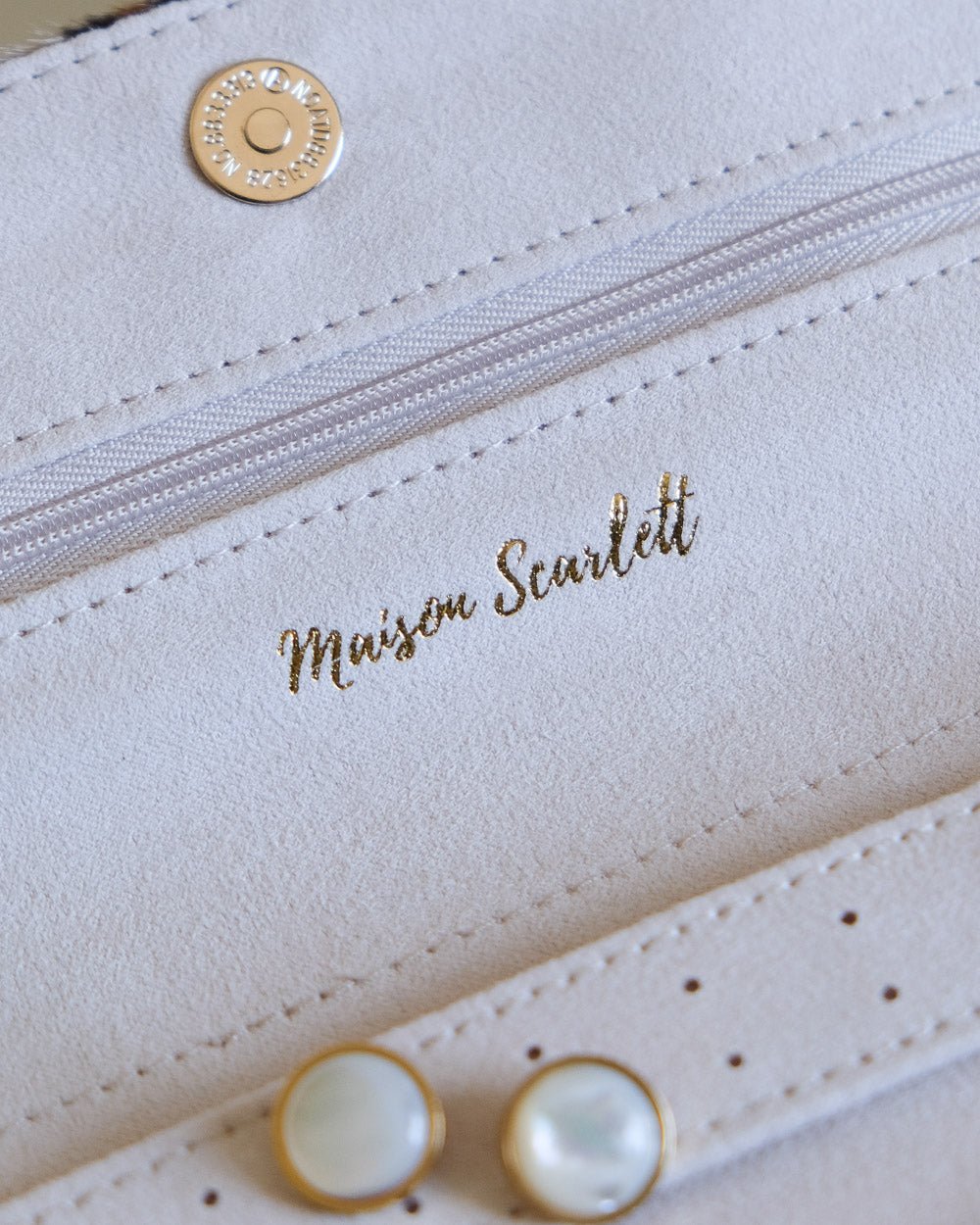 Catherine leopard travel jewelry pouch