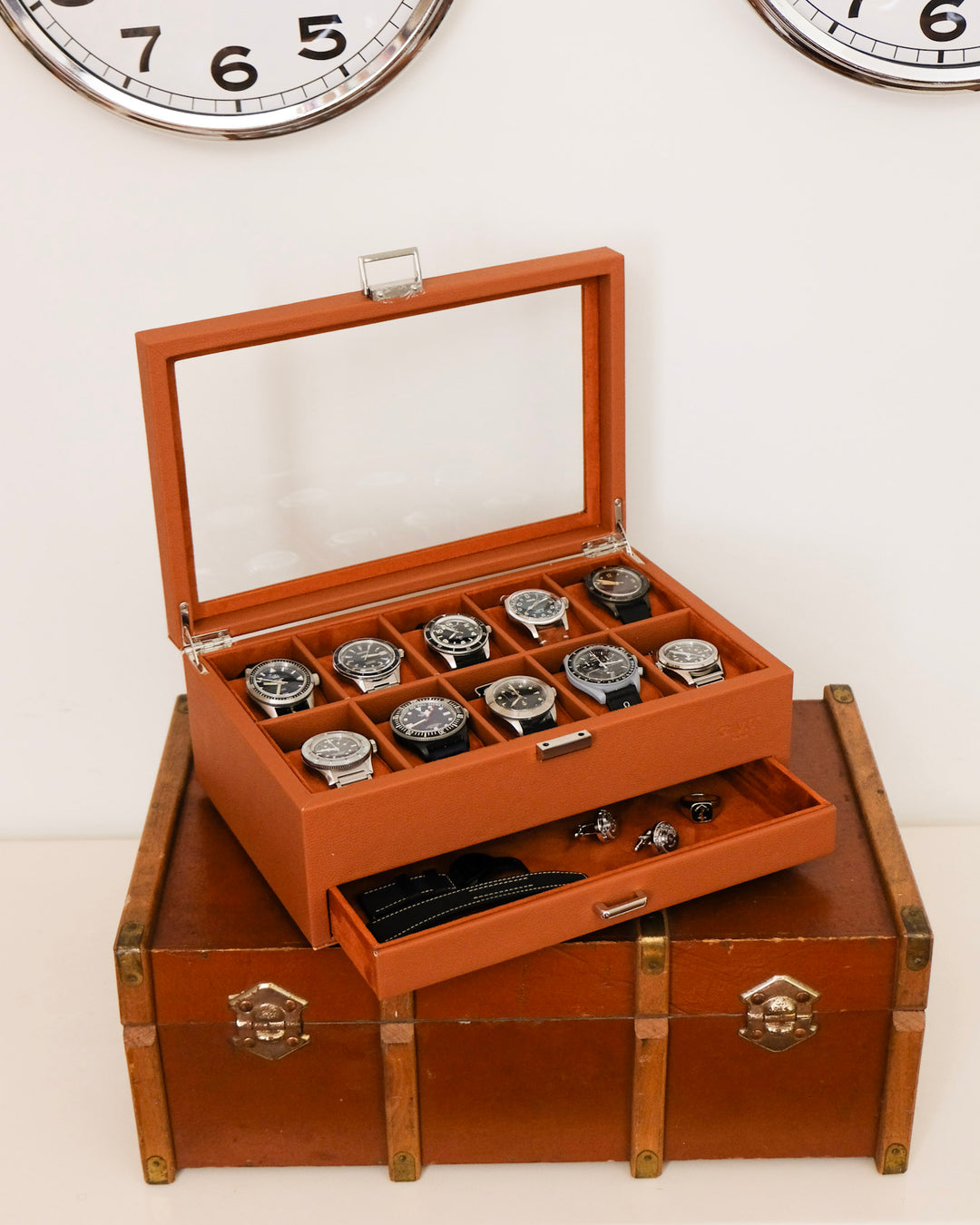 Scatola Porta Orologi Relaxdays Scatola Porta Orologi, Cofanetto