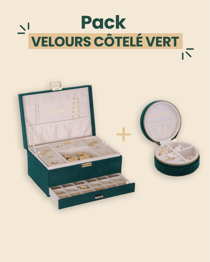 Pack Velours Côtelé Vert