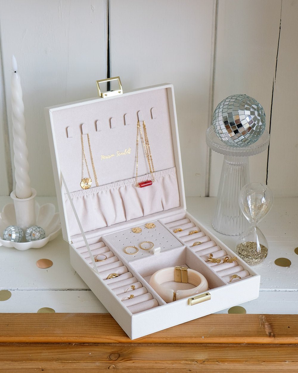 Anne PU leather jewelry box