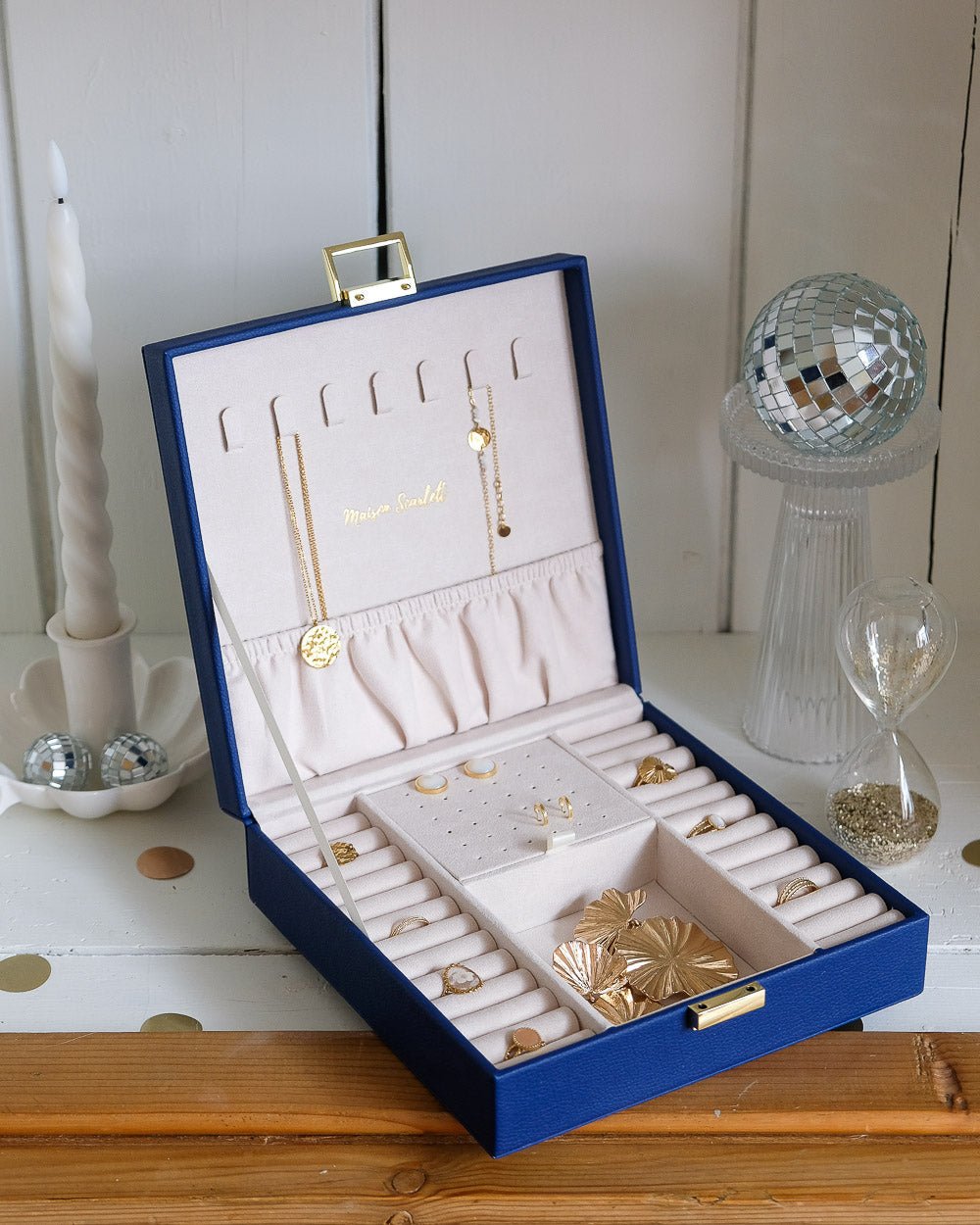 Anne PU leather jewelry box