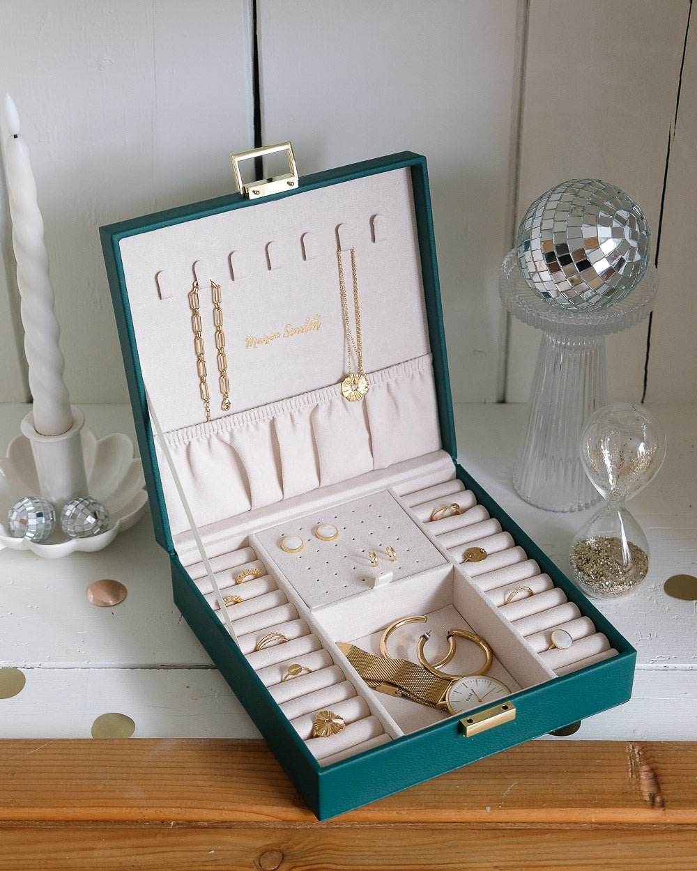 Anne PU leather jewelry box