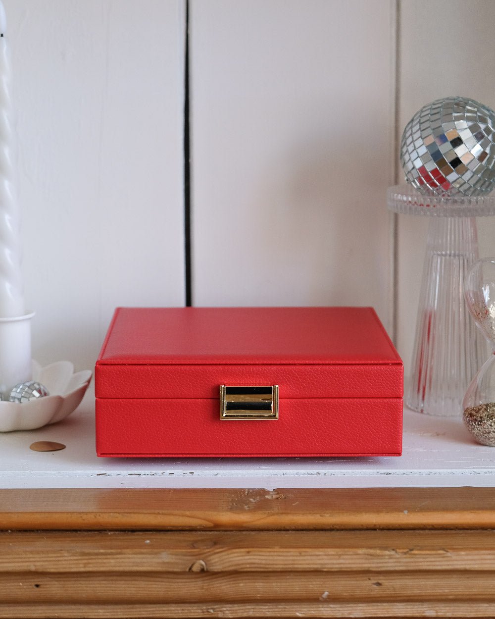 Anne PU leather jewelry box