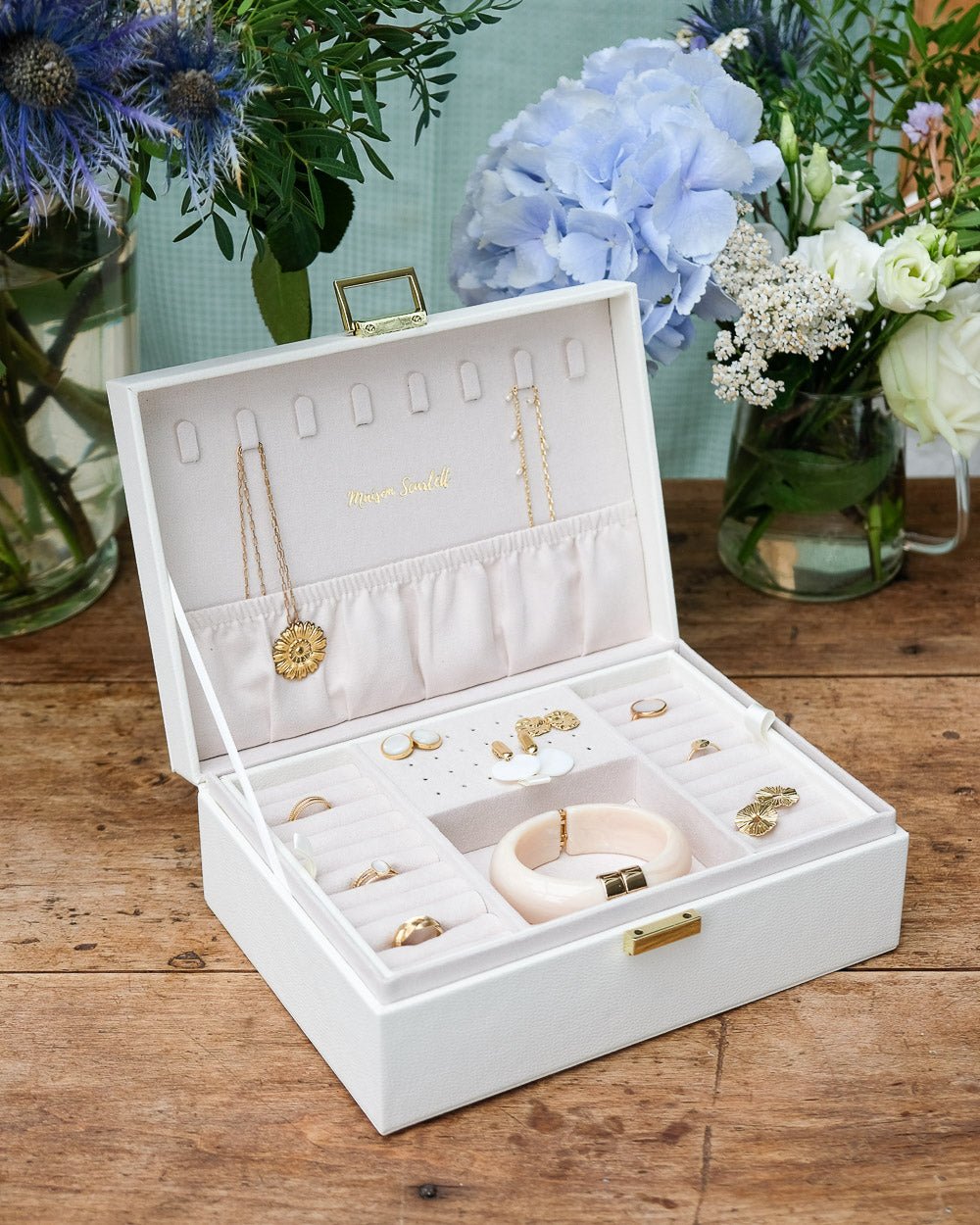 Louise PU leather jewelry box