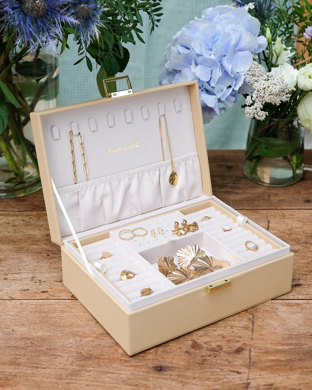 Louise PU leather jewelry box