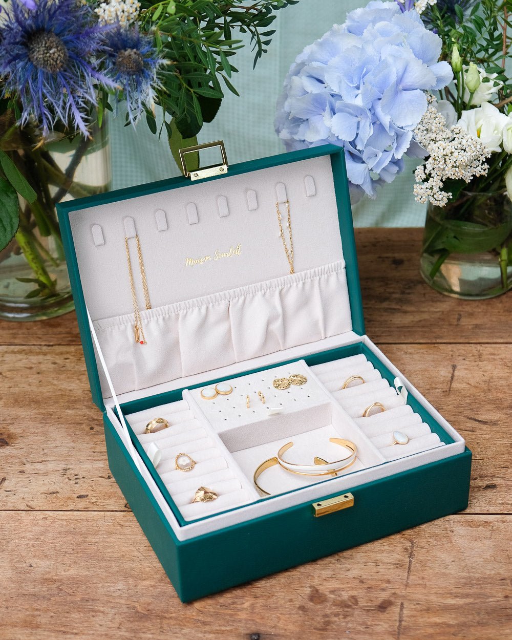 Louise PU leather jewelry box