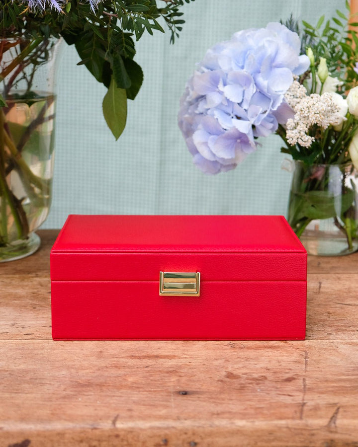 Louise leather jewelry box